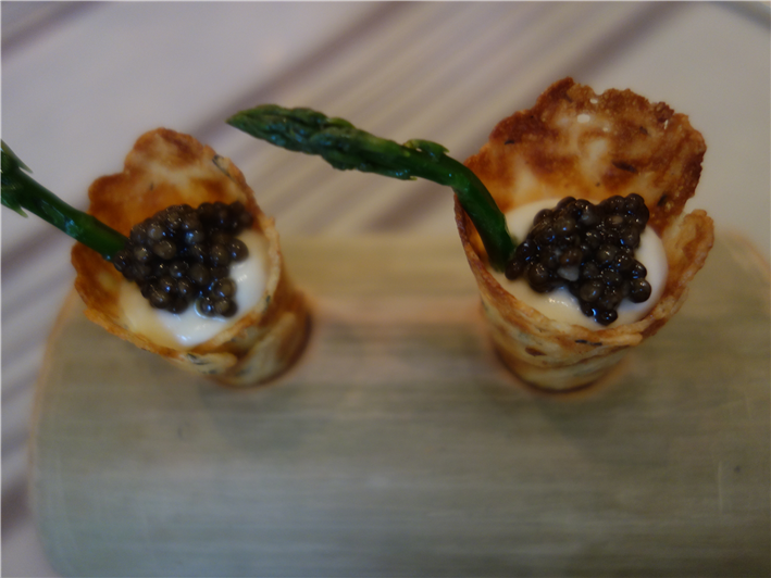 caviar cone nibbles